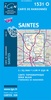 Wandelkaart 1531O - 1531 O Saintes  topografische kaart | IGN Bleue