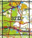 Topografische kaart / Wandelkaart 32D Woudenberg