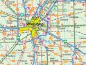 Wegenkaart  - landkaart Manitoba | ITMB