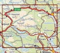 Wandelkaart 2219 Lifjell- Hjartdal - Seljord - Kviteseid - Sauherad - Bø - Notodden, topografische kaart Turkart Noorwegen | Statens - Ugland IT