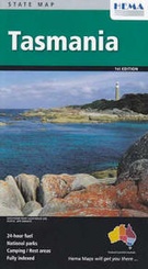 Landkaart - wegenkaart Tasmanië - Tasmania state map | Hema maps