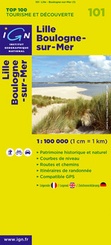 Wegenkaart - landkaart 101 fietskaart LILLE - DUNKERQUE - Duinkerken - Boulogne sur Mer| IGN