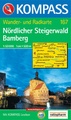 Kompass wandelkaart 167 Nördlicher Steigerwald-Bamberg