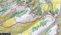 Wandelkaart Simen Mountains Trekking map Ethiopië