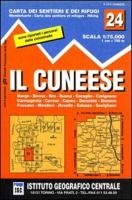 Wandelkaart IGC 24 Il cuneese - Cuneo | Istituto Geografico Centrale 
