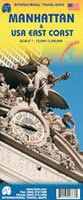 Stadsplattegrond - landkaart Manhattan en East Coast Oostkust  USA | ITMB