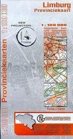 Topografische kaart Limburg - wegenkaart provincie Limburg - België | NGI