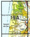 Topografische kaart / Wandelkaart 19A Bergen
