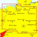 Wegenkaart - Landkaart Niedersachsen Bremen Hamburg MP D3 | Marco Polo