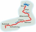 Fietsgids Enns-radweg | Bikeline