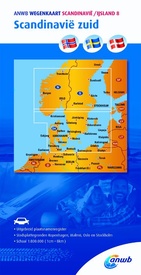 Wegenkaart - landkaart Scandinavië / IJsland 8. Scandinavië zuid | ANWB Media
