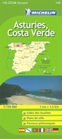 Fietskaart - wegenkaart Asturias Costa Verde | Michelin 142