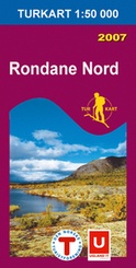 Wandelkaart 2523 Rondane Nord - noord, topografische kaart Turkart Noorwegen | Statens - Ugland IT