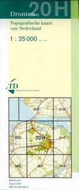 Topografische kaart / Wandelkaart 20H Dronten