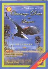 Landkaart Okavango Delta - Tourist Map of the Okavango Delta and Linyanti | Landkaart Botswana - Veronica Roodt