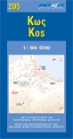 Landkaart - wegenkaart 205 Kos | Road Editions
