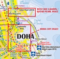 Wegenkaart  - landkaart Qatar & Doha City | ITMB