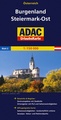 Landkaart - wegenkaart 2 UrlaubsKarte Österreich Blatt 2: Burgenland, Steiermark-Ost - Oostenrijk | ADAC