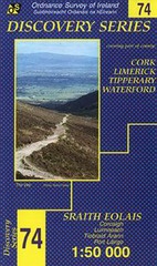 Wandelkaart Ierland 74 Cork, Limerick, Tipperary, Waterford discovery | Ordnance Survey