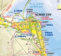 Wegenkaart  - landkaart Koeweit - Kuwait and Kuwait City | ITMB