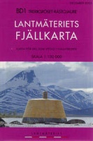 Wandelkaart BD01 Treriksröset - Råstojaure Fjällkarta Topografische kaart Zweden | Lantmateriet