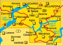 Kompass wandelkaart 111 Tessin sud -Locarno-Lugano