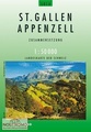 Wandelkaart - topografische kaart 5014 St-Gallen / Appenzell | Swisstopo