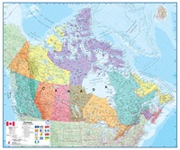 Wandkaart Canada - geplastificeerd | Maps International