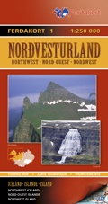 Wegenkaart  - Landkaart Touring Map 1 – Northwest Iceland - Noordwest IJsland  | Ferdakort IJsland