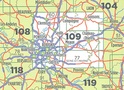 Wegenkaart - Landkaart 109 fietskaart Paris - Compiegne | IGN