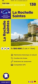 Wegenkaart - Landkaart 138 fietskaart La Rochelle - Royan - Rochefort - Île de Ré - Saintes | IGN