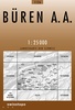 Wandelkaart 1126 Büren an der Aare | topografische kaart Bundesamt 25.000