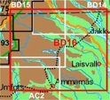 Wandelkaart BD16 Vuoggatjålme - Ammarnäs Fjällkarta Topografische kaart Zweden | Lantmateriet