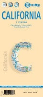Landkaart - wegenkaart Californië - California | Borch maps