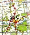 Topografische kaart / Wandelkaart 22C Ommen