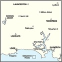 Wandelkaart Engeland Landranger 201 Plymouth & Launceston, Tavistock & Looe