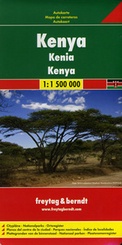 Wegenkaart - landkaart - autokaart Kenya - Kenia | Freytag & Berndt