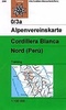Wandelkaart 0/3a Cordillera Blanca, Nord - Peru | Alpenvereins Karte