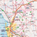 Landkaart -  wegenkaart Melbourne to Adelaide | Hema maps