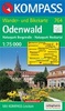 Kompass wandelkaart 764 Odenwald-NP Bergstraße-NP Neckartal