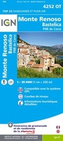wandelkaart 4252OT - 4252 OT Monte Renoso, Bastelica, PNR de la Corse , topografische kaart Corsica | IGN