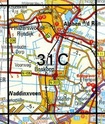 Topografische kaart / Wandelkaart 31C Alphen aan de Rijn