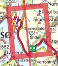 Wandelkaart 2605 Turkart Tromsdalstinden | Nordeca