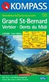 Kompass wandelkaart 125 Grand St. Bernard/Gr.St. Bernhard