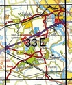 Topografische kaart / Wandelkaart 33E Deventer (Veluwe)