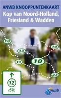 Fietskaart Knooppuntenkaart Friesland, Kop van Overijssel en Flevoland noord | ANWB