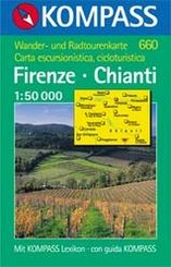 Wandelkaart fietskaart  660 Firenze - Chianti - Toscane | Kompass