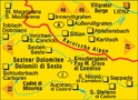Wandelkaart 58 Sextner Dolomiten/Dolomiti di Sesto-Toblach/Dobbiaco-Lienz | Kompass