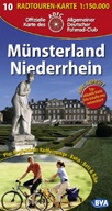 Fietskaart ADFC-Radtourenkarte Blatt 10 Münsterland Niederrhein | BVA