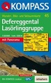 Wandelkaart 45 - Defereggental-Lasörlinggruppe | Kompass